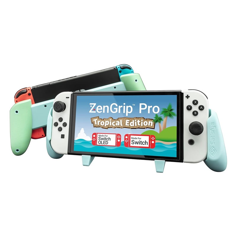 Satisfye - ZenGrip Pro Gen 3 OLED, Switch Grip Comfortable & Ergonomic, Joy Con & Switch Control - Blue - Image 4